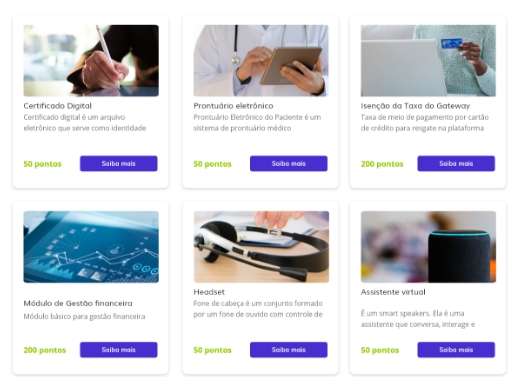 Como troco meus pontos por benefícios